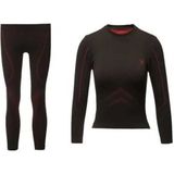 2AS Kıds Kız Çocuk Seamless Baselayer Set 6 Yaş Siyah Termal Özellikli İçlik Takımı