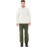 2AS Oliver Erkek Kapüşonlu Sıfır Yaka Sweatshirt Beyaz