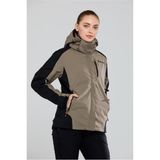 2AS Sparkle Bayan 3in1 Ceket - XS - Kahverengi