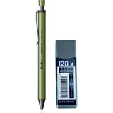 2b , 120 Li 60 mm 0,7 Uç ve Scrikss Icon-X 0,7 Uçlu Kalem Seti - versatil - Yeşil - 0,7 mm