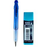 2b , 120\' Li 60 mm 0,7 Uç ve Serve Deep 0,7 Uçlu Kalem Seti (Metalik Crystal Violet) - versatil - 0,7 mm