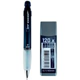 2b , 120\' Li 60 mm 0,7 Uç ve Serve Deep 0,7 Uçlu Kalem Seti (Metallik Mr. Black) - versatil - Siyah - 0,7 mm