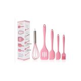2B Bazaar 5 Li Mutfak Takım Yanmaz Yapışmaz Mutfak Pasta Slikon Yumurta Fırçası Kaşık Çırpıcı Tutacak Set