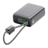 2BB278UG Ttec Recharger Pro Tft 10.000MAH Pd 20W Usb-C ve Lightning Dahili Kablolu Taşınabilir Hızlı Şarj Aleti / Powerbank – 2BB278 - Siyah