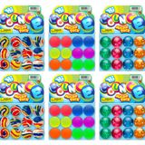 2CHILL Süper Kabarık Toplar Hi Bounce (6 Paket 12 Top) Küçük Oyuncaklar Parti Şekerleri. Raketbol Çocuk Ödülü Premium Hediye Oyuncak. Mini Renkli Kauçuk Toplar. Toplu Parti Şekerleri. 967-6s