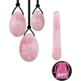 2Danlu Gül Kuvars Seti Gül Kuvars Yoni Yumurta Seti Doğal Obsidyen Yeşim Yumurta Yoni Değnek Yeşim Masaj Vajinal Kaslar Sıkma Topu Kristal Kegel Yumurta (Yurt Dışından)