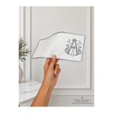 2Ddesign Kişiye Özel Monogram Nakışlı Nişan Tepsisi Örtüsü - 1 Adet