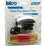 2İN1 BİSİKLET 5 LED FENER - SİNYALLİ STOP LAMBA PİLLİ (2818)