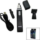 2IN1 BURUN - KULAK KIL ALMA - ENSE ÇİZİM USB SARJLI TRAŞ MAKİNESİ RD-3138