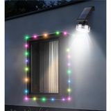 2in1 Güneş Enerjili 38 Ledli Solar Sokak Lambası + Solar 8 Metre Rgb Peri LED Hareket Sensörlü