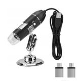 2in1 Micro Type-c Bağlantılı 1600x Dijital Mikroskop USB HD Cmos 8 Led Digital Microscobe AL4077