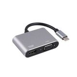 2in1 Type-C to 4K HDMI + VGA Çevirici ve Dönüştürücü Adaptör