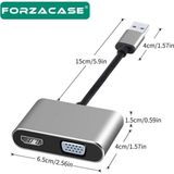 2in1 USB To HDMI VGA Adaptör 1080P Görüntü Aktarıcı Kablo Adaptör - FC452