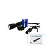 2In1 Zoomlu El Feneri - Cob Led Fiş - Çakmak Şarjlı Metal Kasa 17Cm 3000 Lumen (5067)