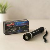 2In1 Zoomlu El Feneri Ve Cob Led - Usb Şarjlı Metal Kasa, 3000 Lumen