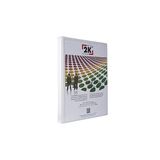 2K 02-2D-B Klasör A4 PVC/Plastik Tanıtım/Sunum/Prezentasyon/Arşiv Dosyası 2 cm. Sırt 2 Halka D Mekanizma Kutu İçin 20 Adet, Beyaz