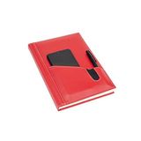 2K 2025 GÜNLÜK ÇİZGİLİ AJANDA S.DERİ TELEFON KILIFLI KAPAK 17X24 CM KIRMIZI