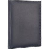 2K 2027 Yeni Yıl Deri Kapak Ajanda Defter Tarihli Çizgili 17x24 CM - Lacivert