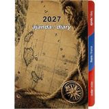 2K 2027 YENİ YIL Organizer Ajanda Yedeği 4 Delikli A5 Tarihli Çizgili Blok ivory Kağıt 15x21 cm. YDK1