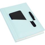 2K 2027 YENİ YIL Tarihli Ajanda 17x24 cm. Deri Telefon Kılıflı Kapak Su yeşili