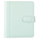 2K 2027 Yılı Premium Tasarım Hediyelik Organizer Ajanda A5 4 Halkalı 15x21 4 Delikli Tarihli Çizgili Ajandalı Vegan Deri 19,5x23 cm Su Yeşili