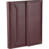 2K 2027 Yılı Premium Tasarım Hediyelik Organizer Ajanda Tarihli Çizgili 168 Yaprak 17x24 Defterli Mıknatıs Kapaklı Vegan Deri 22x26 cm Bordo