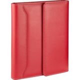 2K 2027 Yılı Premium Tasarım Hediyelik Organizer Ajanda Tarihli Çizgili 168 Yaprak 17x24 Defterli Mıknatıs Kapaklı Vegan Deri 22x26 cm Kırmızı
