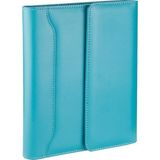 2K 2027 Yılı Premium Tasarım Hediyelik Organizer Ajanda Tarihli Çizgili 168 Yaprak 17x24 Defterli Mıknatıs Kapaklı Vegan Deri 22x26 cm Turkuaz