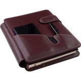 2K 2027 Yılı Premium Tasarım Hediyelik Organizer Ajanda Telefon Kılıflı Kapak Tarihli Çizgili 168 Yaprak 17x24 Defterli Vegan Deri 20x26 cm - Bordo