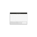 2K 3'lü Masaüstü Planlayıcı Set Siyah Kenarlı 17 cm x 24 cm 1 Adet Günlük Haftalık Aylık - -- - Option-1