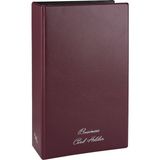 2K Biala Mekanizmalı 4 Sıralı 400 Kart Kapasiteli Kartvizitlik 16,5 x 26,5 cm Bordo