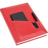 2K Diplomat 17x24 cm Kırmızı Düz Defter