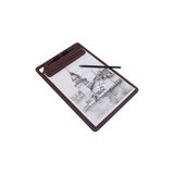2K Kapaksız Sekreterlik Mıknatıslı Sanatsal Çizim A4 Rainbow Art Clip Board Vegan 23,5X35,5 cm - Bordo - Kapaksız/Mıknatıslı