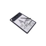2K Kapaksız Sekreterlik Mıknatıslı Sanatsal Çizim A4 Rainbow Art Clip Board Vegan 23,5X35,5 cm. Lacivert - Kapaksız/Mıknatıslı
