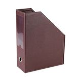 2K Magazinlik Bordo Renkli Suni Deri Kutu Klasör 23 x 30 cm 9 cm Geniş Adet