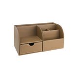 2K Masaüstü Düzenleyici,Kalemlik,Kumandalık,Küpbloknotluk,Tabletlik,Kitaplık,6 Gözlü,Çekmeceli,Desktop Organizer,Vegan,24,5