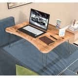 2K Mobilya Maya Katlanır Laptop Sehpa Çalışma Kahvaltı Masası - Y: 24 cm D: 45 cm G: 60 cm - Ceviz