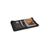 2K Organizer Ajanda Kılıflı Fermuarlı 15x21 4 Delikli Tarihsiz Kareli Blok 4 Halkalı Vegan 21x27 cm