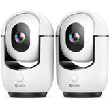 2K Pan/Tilt Güvenlik Kamerası, Yapay Zeka Hareket Algılamalı Ev Güvenliği için WiFi İç Mekan Kamerası, Telefon Uygulamalı Bebek/Evcil Hayvan Kamerası, Renkli Gece Görüşü, 2 Yönlü Ses, 24/7, Siren, TF