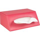 2K Peçetelik,çek Al El ve Yüz Havlusu Kutu Mendil,kağıt Mendil Muhafaza Kutusu,vegan Deri,9*22*18 Cm. Fuşya - 80'li Çek Al Kutu Mendilleri ile Uyumlu