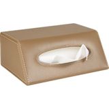 2K Peçetelik,çek Al El ve Yüz Havlusu Kutu Mendil,kağıt Mendil Muhafaza Kutusu,vegan Deri,9*22*18 Cm. Vizon - 80'li Çek Al Kutu Mendilleri ile Uyumlu
