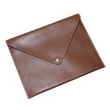 2K PU Deri A5 KÜÇÜK BOY Dosya Klasörü Belge Tutucu Su Geçirmez Portföy Zarf Dosya Klasör Kılıf A5 Çıtçıtlı Dosya 19,5X24,7 CM -TABA