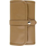 2K RULO KALEMLİK,SANATSAL KALEMLİK,DERECELİ KALEM VE TEKNİK ÇİZİM ÇANTASI,VEGAN DERİ,24'LÜ,VİZON - Vizon - 12*21*5 cm. - Fermuarlı Cepli
