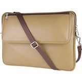 2k S.deri Laptop Çantası,tablet Çantası,13.3'' Inç,vegan,omuz ve Valiz Askılı,aksesuar ve Evrak Cepli,24*34*2 Cm.,vizon - 13,3 inç - 24x34x2 cm. - Vizon