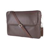 2k S.deri Laptop Çantası,tablet Çantası,14'' Inç,vegan,omuz ve Valiz Askılı,aksesuar ve Evrak Cepli,25.5*36*2 Cm.,kahverengi