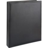 2K Suni Deri Mekanizmalı 10 Gözlü 500 Kart Kapasiteli Indeksli Kartvizitlik 26 x 32 cm Siyah