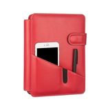 2K Telefon Kılıflı 4 Halkalı 15x21 cm Organizer Kırmızı Defter