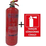 2Kg Mapeks Yangın Tüpü Ve Yangın Tüpü Levhası 2Li Set