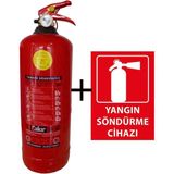 2kg Yangın Tüpü ve Yangın Tüpü Levhası 2li Set