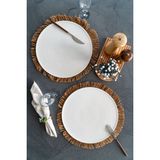 2'li 32 cm Porselen Yalın Pizza Tabağı